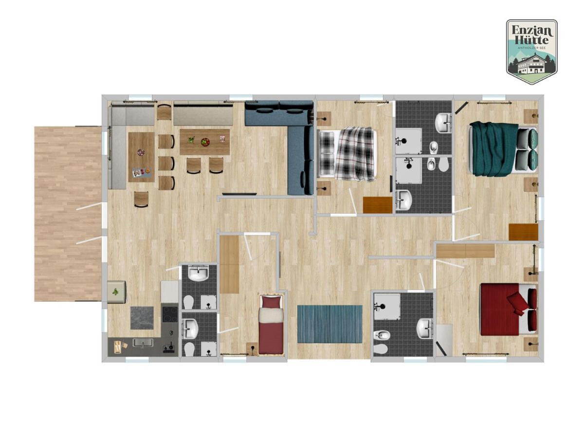 Enzianhuette Villa San Giuseppe in Anterselva Ngoại thất bức ảnh